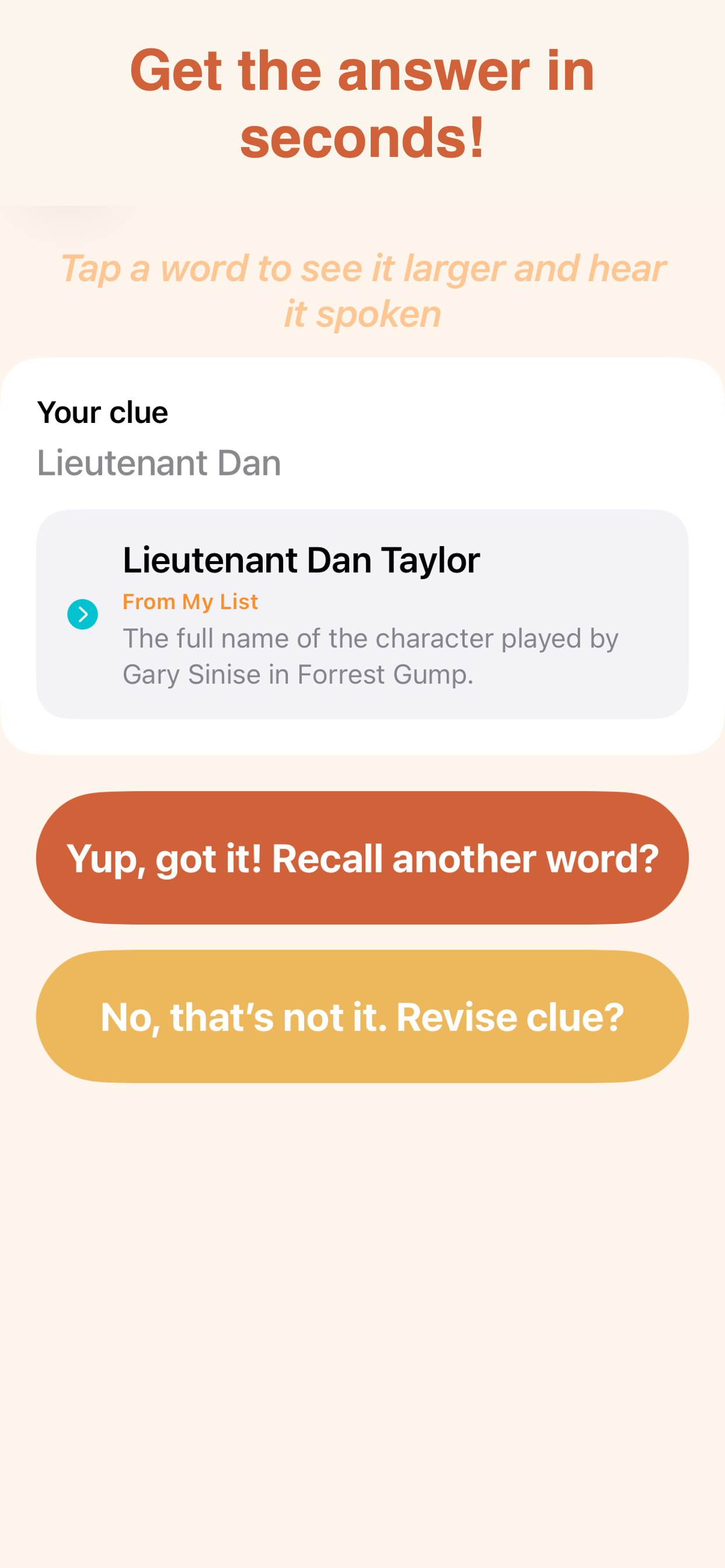 Recall A Word screenshot 4